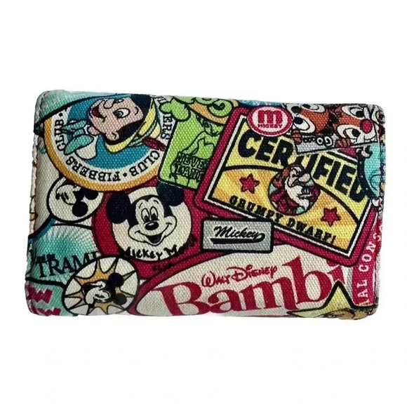 Disney Disneyland Mickey Mouse Donald Goofy Alice Womens wallet - Picture 2 of 7